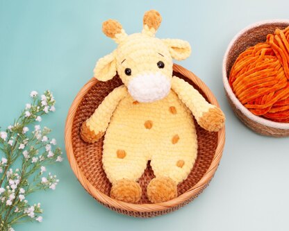 Giraffe lovey crochet pattern