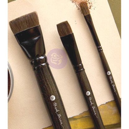 Prima Marketing Memory Hardware Artisan Powder Brushes - 3/Pkg; Sizes 1, 2 & 3