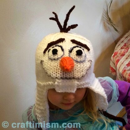 Snowman Knit Hat