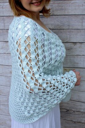 Whimsical Waves Poncho