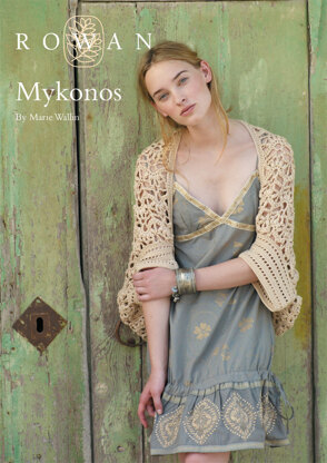 Mykonos Shrug in Rowan Cotton Glace