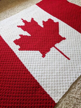 Canada Flag C2C Blanket