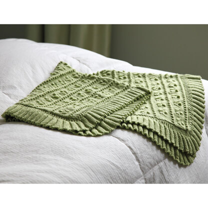 Valley Yarns 423 Tea Rose Baby Blanket
