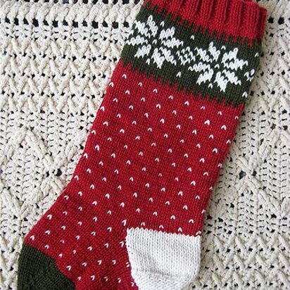 Snowflake Christmas Stocking