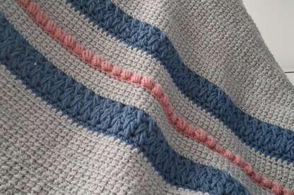 Linked Hearts Baby Blanket
