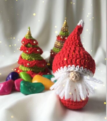 Santa Claus - Christmas Decoration, Christmas gifting idea, Christmas Toys for Kids, Christmas Tree Decoration, Christmas crochet pdf pattern with video tutorials