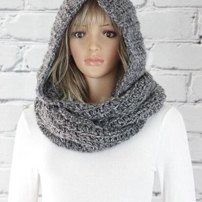 Alexia Crochet Hooded Scarf #800