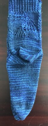 Swaying Fan Lace Stitch Socks - A recipe for making your basic sock into something special!