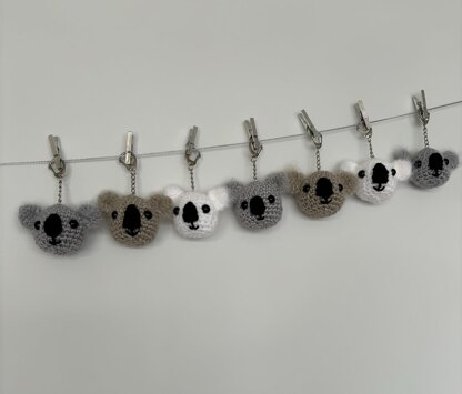 Koala Head Keyrings