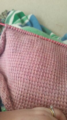 Tunisian crochet blanket