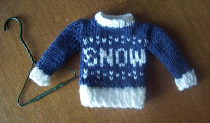 Christmas Tree Ornament Tiny SNOW Pullover