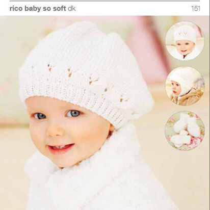 Childrens Hats, Mittens and Bootees in Rico in Baby So Soft DK - 151