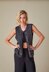 Waistcoat & Top 6443 knitted in King Cole Firefly Aran  