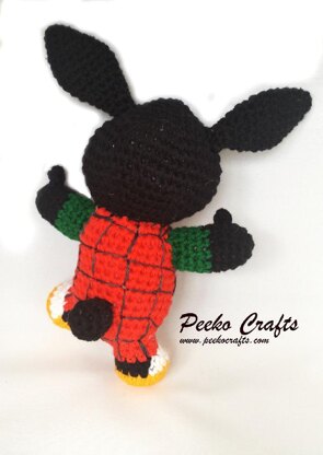 Bing Bunny Crochet pattern by Peeko Crafts, Knitting Patterns