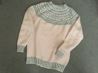 Yvette Jumper in Willow and Lark Woodland - Downloadable PDF