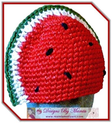 Crochet Baby Hat Pattern Unique Watermelon Slice Beanie