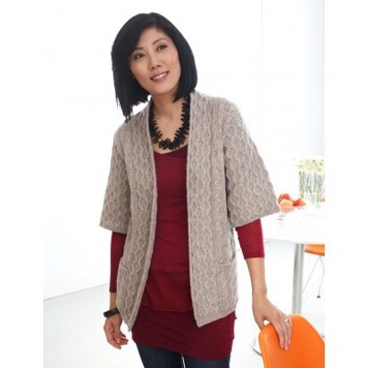 Long Cardigan with Pockets in Patons Classic Wool Worsted