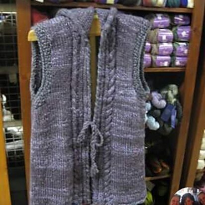 Whipstitch Hoodie Vest