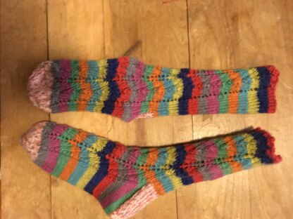 Tip Toes Socks in Paintbox Yarns Socks - Downloadable PDF