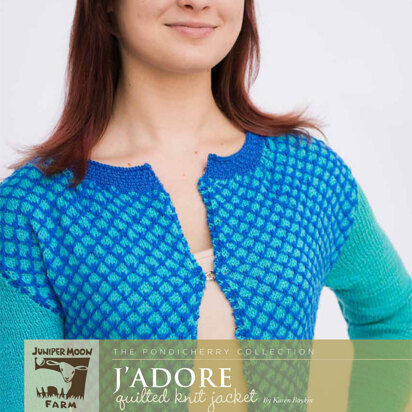 J'adore Quilted Knit Jacket in Juniper Moon Farm Findley