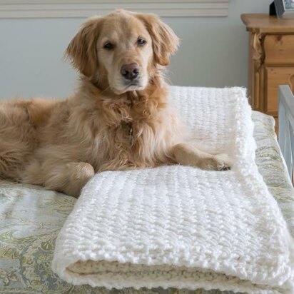 Diagonal Basket Weave Blanket