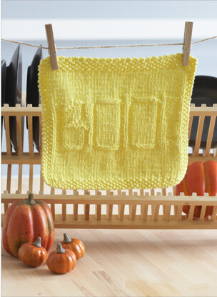 Boo Dishcloth in Lily Sugar 'n Cream Solids