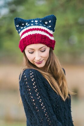 Star Spangled Kitten Cat Hat