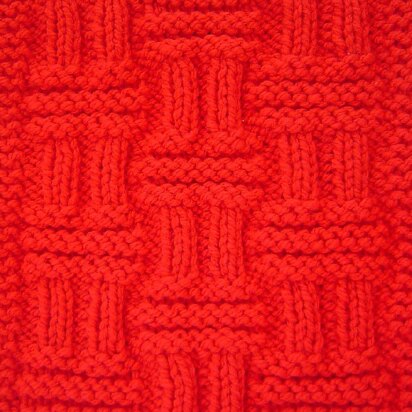 Double Basketweave Square - knitting pattern