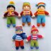 Jolly Tots - Small Knitted Dolls.