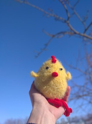 Chick toy knitting pattern