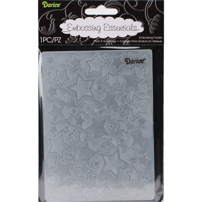 Darice Embossing Folder 4.25"X5.75" - Stars Assortment