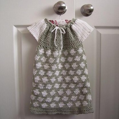 Crocheted Peasant Dress for Baby or Toddler