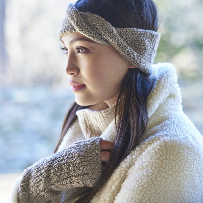 Hilda Hat, Headband & Mittens in Berroco Nomad - Downloadable PDF