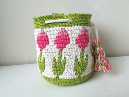 Flower mosaic bag