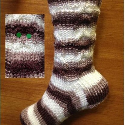 Owl DK Socks Knitting Pattern