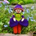 Crocus Flower Doll Knitting Pattern