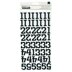 American Crafts Thickers Sprinkles Numbers Chipboard Black Glitter (99 Piece)