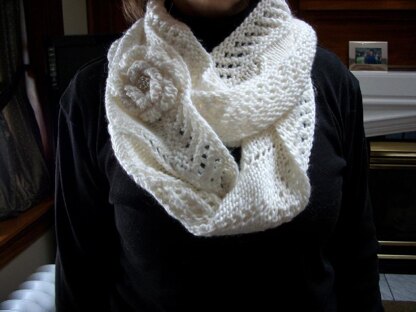 Lattice Lace Infinity Scarf