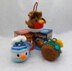 PDF Christmas Knitting Pattern DK Decoration Chocolate Orange Cover Drawstring Bag Gift Charity EASY Christmas Eve Box Robin Bauble Snowman