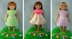 Easter Dresses, Knitting Patterns fit American Girl and other 18-Inch Dolls