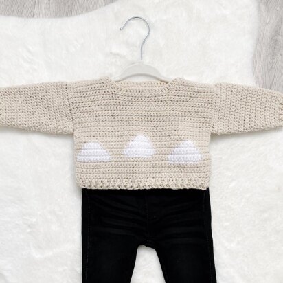 In the Clouds Baby Sweater