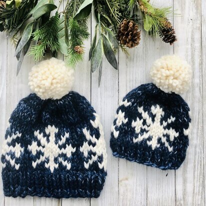 Snowflake Toque - knitting pattern
