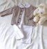 Baby / Child Sweater with Cables and Rib sleeve - P060