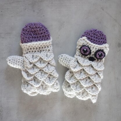 010-Little owl gloves or mittens