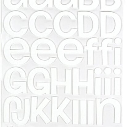 American Crafts Thickers Root beer Float Alphabet Foam White (92 Piece)