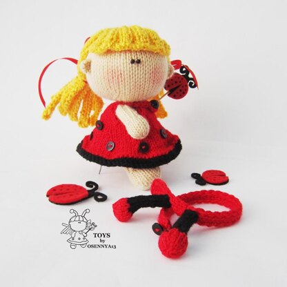 Pebble Doll Ladybug