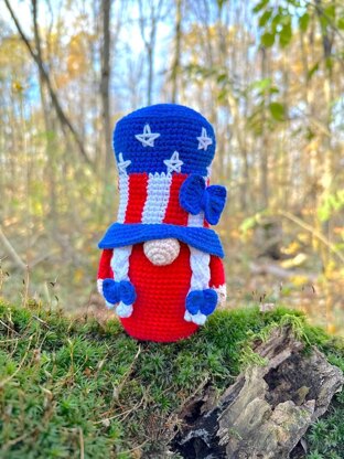 Patriotic gnome USA (girl_2)