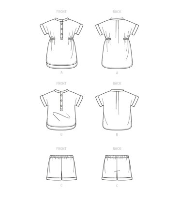 New Look Babies' Separates N6725 - Paper Pattern, Size A (NB-S-M-L)