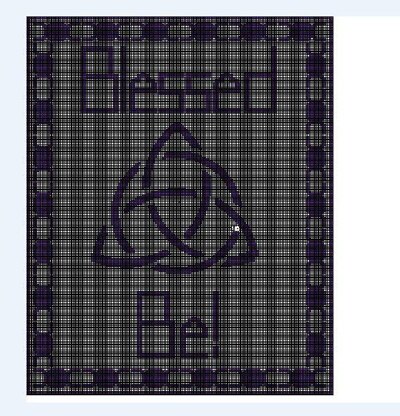Triquetra Twin Blanket Chart