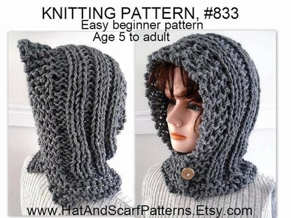 833 -HECTANOOGA KNIT HOOD